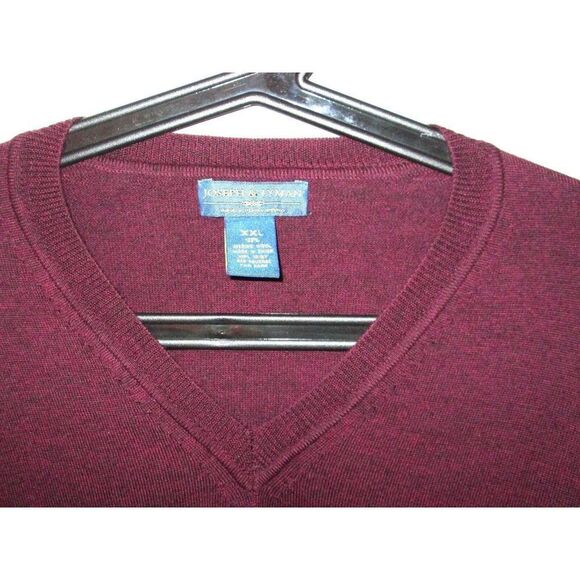 Joseph & Lyman Mens Sweater NWOT Size XXL Burgundy Blend 100% Merino Wool - Picture 3 of 9